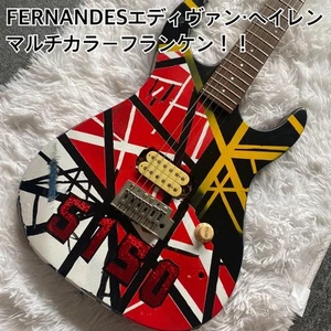 Fernandes chitarra multicolore Eddie Van Halen Franken strumenti musicali - Foto 1 di 12