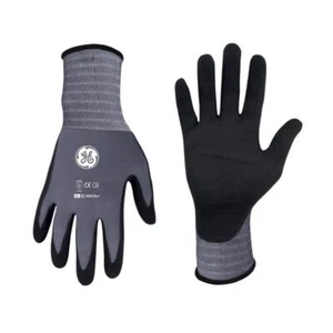 General Electric Unisex Dipped Gloves Black/Gray XL 1 pair - Picture 1 of 1