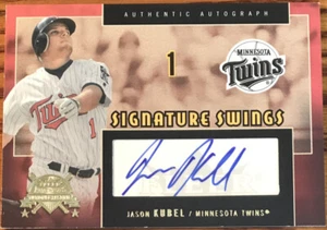 2005 Fleer America’s National Pastime Signature Swings GOLD Jason Kubel SS-KUB - Picture 1 of 2