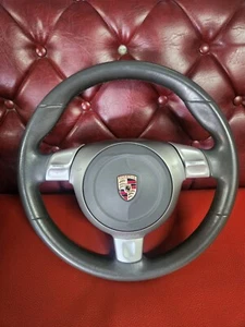 Porsche 987 997 911 Boxster Cayman Grey Sport Steering Wheel Without Airbag - Picture 1 of 3