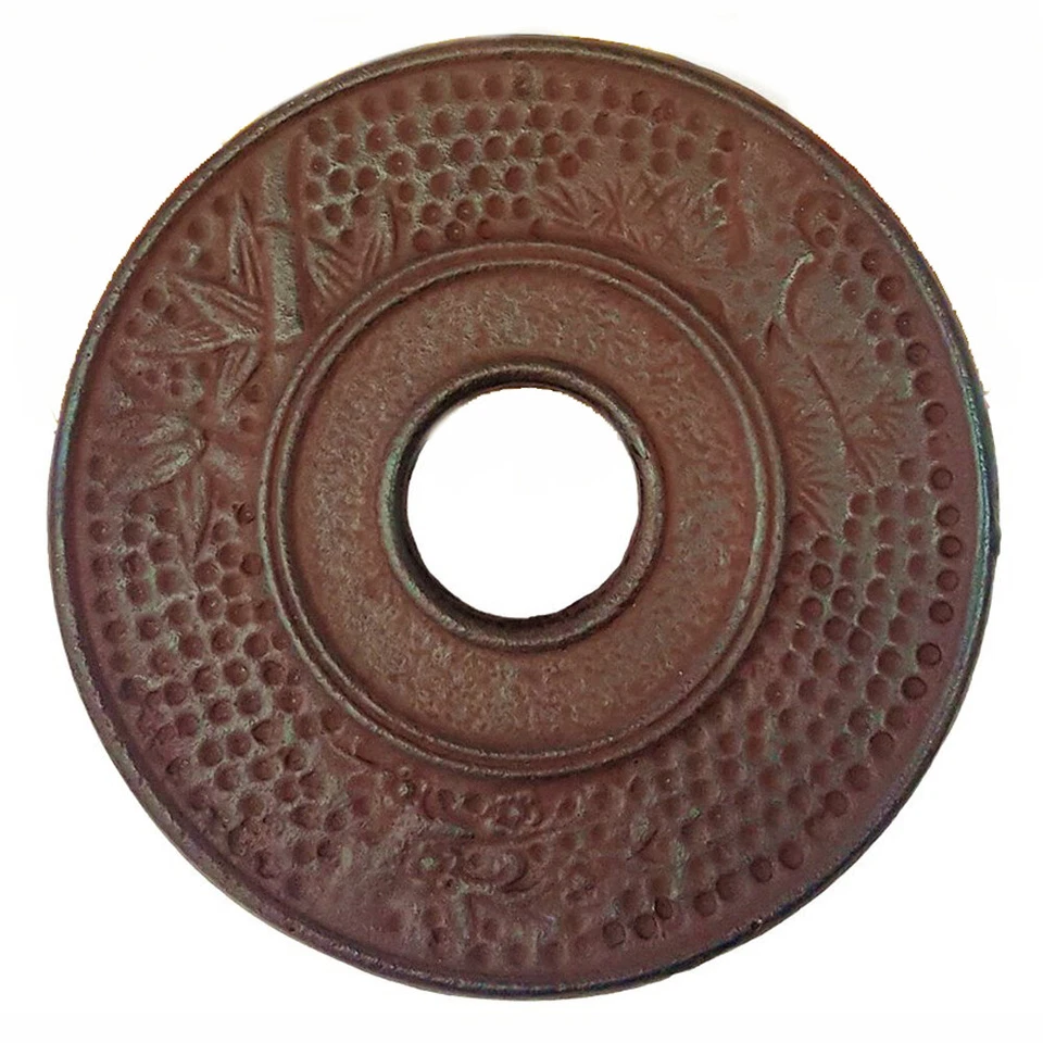 Tetera japonesa de bambú de hierro fundido marca JapanBargain Foto 1 de 1