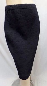St. John Knit NWOT Black Novelty SKIRT SZ 8 - Picture 1 of 5
