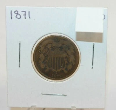 1871 Two Cent Coin [022WEJ] - Image 1 of 4