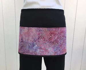 BLACK Tie Dye 3 POCKET WAITRESS WAIST APRON BAR RESTAURANT Janets Aprons - Bild 1 von 3