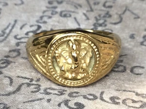 Anillo Amuleto Tailandés Oro Pikanet Dios Ganesha Suerte Éxito Poderoso Anillo Bendito - Imagen 1 de 6