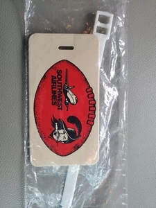 Vintage Southwest Airlines Old Tampa Bay Bucaneers Baggage Tag Brand New Sealed - Picture 1 of 2