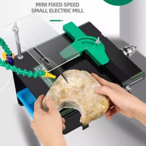 220V Drehmaschine Tischkreissäge Schleifen Schneidemaschine Jade Rock Polieren Puffer Bank - Bild 1 von 4