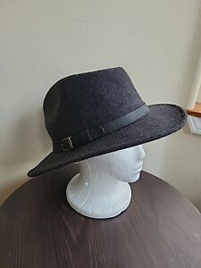 Vintage 1990s Broner  Cowboy style 100% Wool hat. XL Grey