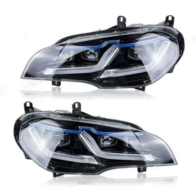 Conjunto de faros proyector HID LED DRL reemplazo para BMW X5 E70 2007-2013 Foto 1 de 4