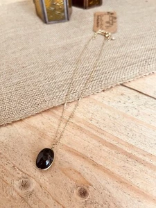 Onyx Gem Healing Stone Pendant Necklace Spiritual Protection Necklace Bohemian - Picture 1 of 7