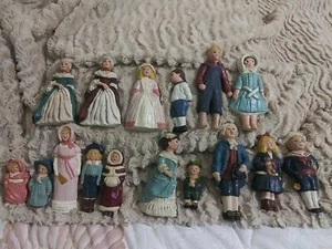 Rare lot of 16 Handmade Figures: Colonial & Victorian  - Picture 1 of 12