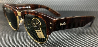 Occhiali da sole Ray Ban RB0316S 990 31 verde tartaruga Mega Clubmaster unisex 50 mm - Immagine 1 di 4