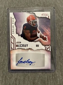 Auto 2023 Sage Sneak Peak JOSH MCCRAY! firmato raro ILLINOIS - Foto 1 di 2