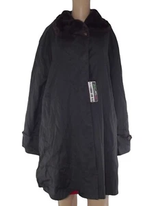 Charon Cappotto Da Donna Grigio Scuro Taglia XXL Oversize Vintage Boutique Moda - Picture 1 of 17