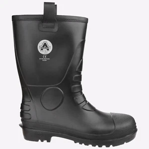Amblers FS90 Hombres Impermeable Pull on Seguridad Trabajo Exterior Botas Negras - Imagen 1 de 5