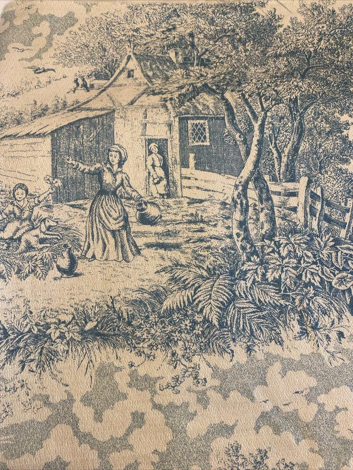 Tela de tela tejida a tiempo para corteza de inodoro azul azulado lado del condado 45’x116’ 3+ yardas Foto 1 de 4