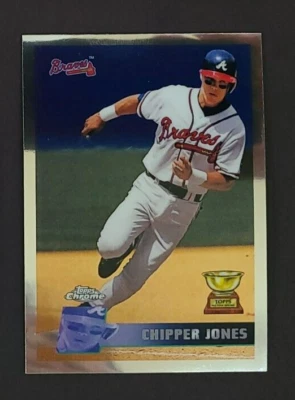 2017 Topps Chrome All-Rookie Cup Reprint Chipper Jones TARC-8 Atlanta Braves HOF - Image 1 of 2