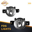 Black Clear Fog Lights for 2008-2011 Nissan Rouge Projectors Driving Lamps Pairs
