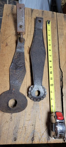 Antique Early American 18th c Wrought Iron Old PA Dutch Primitive Hardware Cover