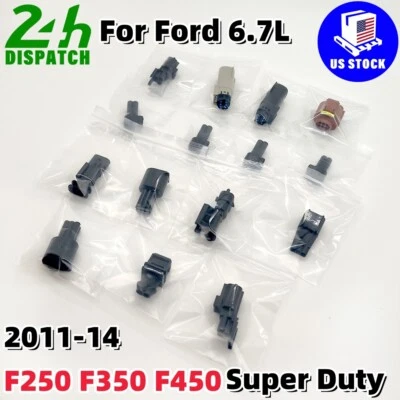 For 11-2014 Ford 6.7L F450 F350 F250 Super Duty Tuner Harness Plug Connector Kit - Image 1 of 4