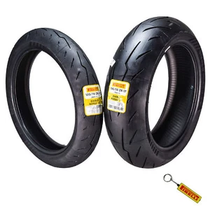Pirelli Diablo Rosso IV Street Sport 120/70ZR17 190/55ZR17 Motorcycle Tire Set - Picture 1 of 9