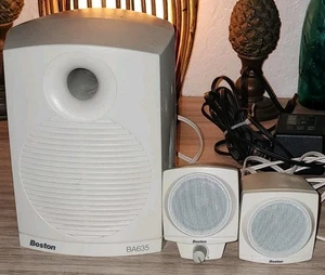 Boston Acoustics BA635 Computer Speakers/Subwoofer Tested Sounds Good Vintage - Picture 1 of 4