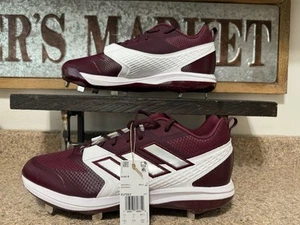 Adidas Icon 8 Boost Metal Baseball Cleats Maroon Team Shoes Men’s Size 13 - Picture 1 of 8