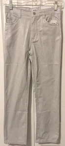 DKNY Girl's Straight Leg Stretch Twill Pants Size 10 NWT Gray Sparkle - Picture 1 of 5