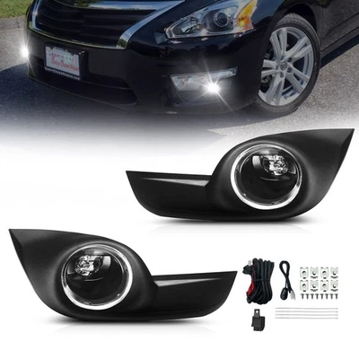 LED Fog Light Bumper Lamps For 2013 2014 2015 Nissan Altima SL SV 4DR Sedan - Image 1 of 4