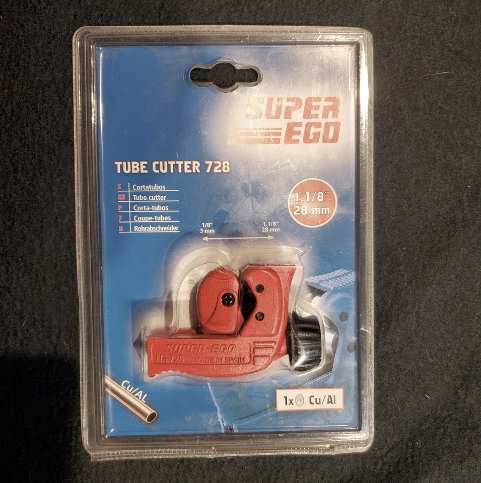 Super Ego Tube / Pipe Cutter 7280000 1/8"-1-1/8" Made in Spain - Image 1 of 1