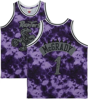 Camiseta deportiva firmada por Tracy McGrady Raptors Galaxy Mitchell & Ness 1998-1999 Swingman Foto 1 de 4
