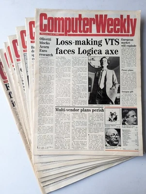 VTG Tech Computer Weekly - VTS LOGICA - Set of 7 - 1985 - Image 1 of 4