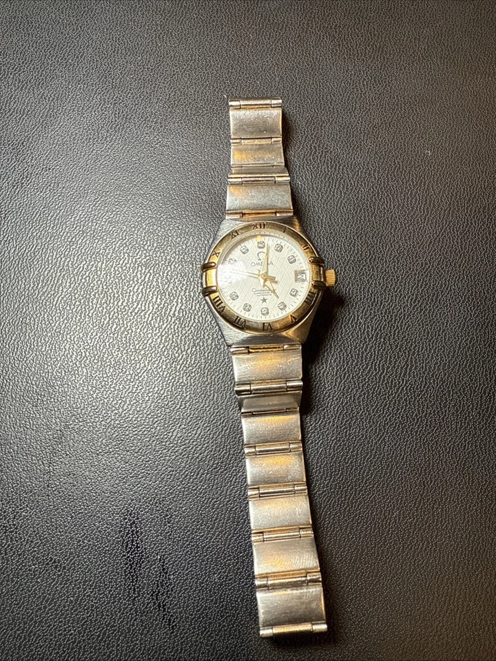 VTG Omega Constellation 1304.35 18K Rose Gold Stainless Steel White Diamond Dial - Image 1 of 4