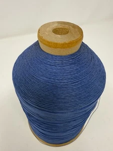 Vtg Gorgeous 1036 Blue Intrinsic Cotton Thread Large Spool Left Twist Glace - Picture 1 of 5