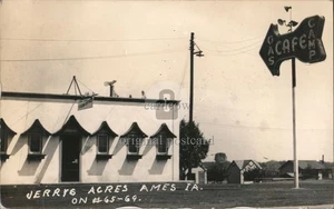 RPPC Jerry's Acres Cafe Camp, Games, Iowa, IA Story County Echtfoto Postkarte - Bild 1 von 2