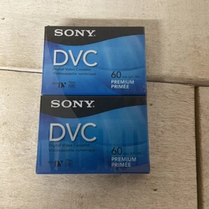 Sony DVC Digital Video Mini DV Premium 2- Cassette Tapes - 60 Minutes LP-90 - Picture 1 of 5