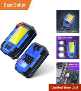 Durable Rechargeable LED Work Light 1200L - Perfect for Car Repairs & Camping - Picture 1 of 9