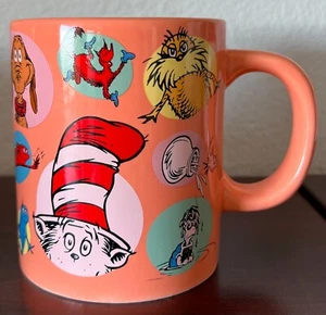 Dr. Seuss Characters 16 oz Mug Cat in the Hat, The Grinch, Lorax, Cindy Lou Who+ - Picture 1 of 5