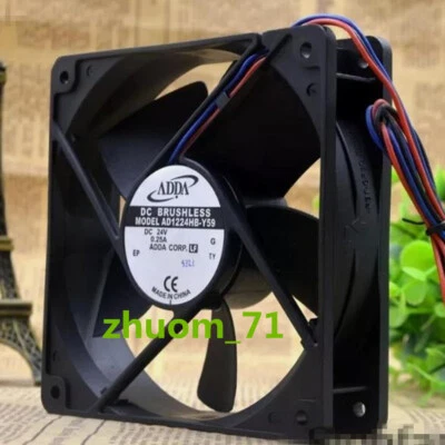 1PC ADDA AD1224HB-Y59 12032 DC24V ball inverter cooling fan - Image 1 of 2