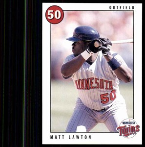 1996 Marquette Bank Minnesota Twins Matt Lawton Minnesota Twins #34