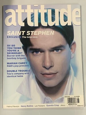 UK ATTITUDE Mens Magazine December 1999 Saint Stephen cover - Image 1 of 2