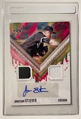 Jonathan Stiever 2021 Diamond Kings Dual Jersey Patch Auto RC #DKMS-JS Two Color - Image 1 of 2