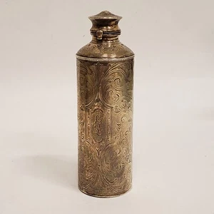 Antique Edwardian Tiffany and Co Sterling Silver Perfume Bottle c 1908 Mono - Picture 1 of 17