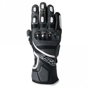 RST Men's Fulcrum CE Leather Sports Motorcycle Gloves (Grey/White/Black) - Picture 1 of 4
