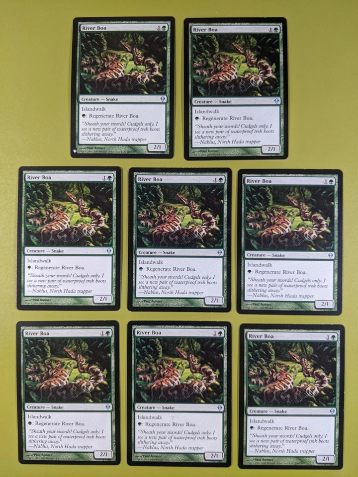 8 River Boa Zendikar Magic the Gathering MTG 8 - Image 1 of 1