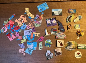 Lot of refrigerator magnets Michigan Cities, States US Map - Picture 1 of 7
