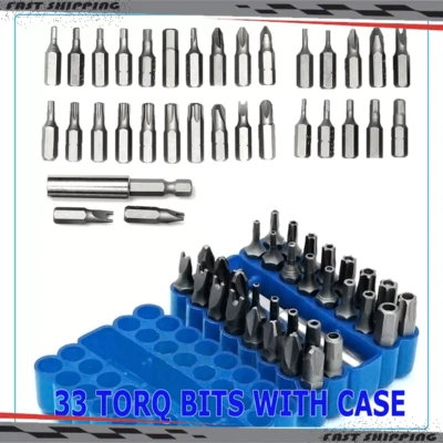 33 Hex Star Spanner Tri Wing Screwdriver Torx Bit Set Tamper Proof Security Torq - Image 1 of 4