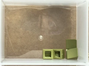 LEGO Parts - Olive Green Slope 30 1 x 1 x 2/3 - No 54200 - QTY 5 - Picture 1 of 1
