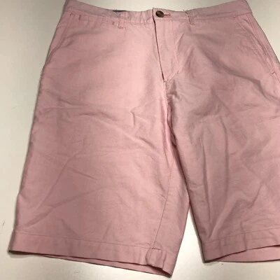 Pantalones Cortos Merona Para Hombre Talla 30 Rosa Bermudas Frente Plano Ajuste Regular Bolsillo Cortado Foto 1 de 4