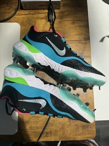 Men's Nike Alpha Huarache Elite 4 Low Baseball Cleats DJ6521-002 Size 9 - Picture 1 of 14